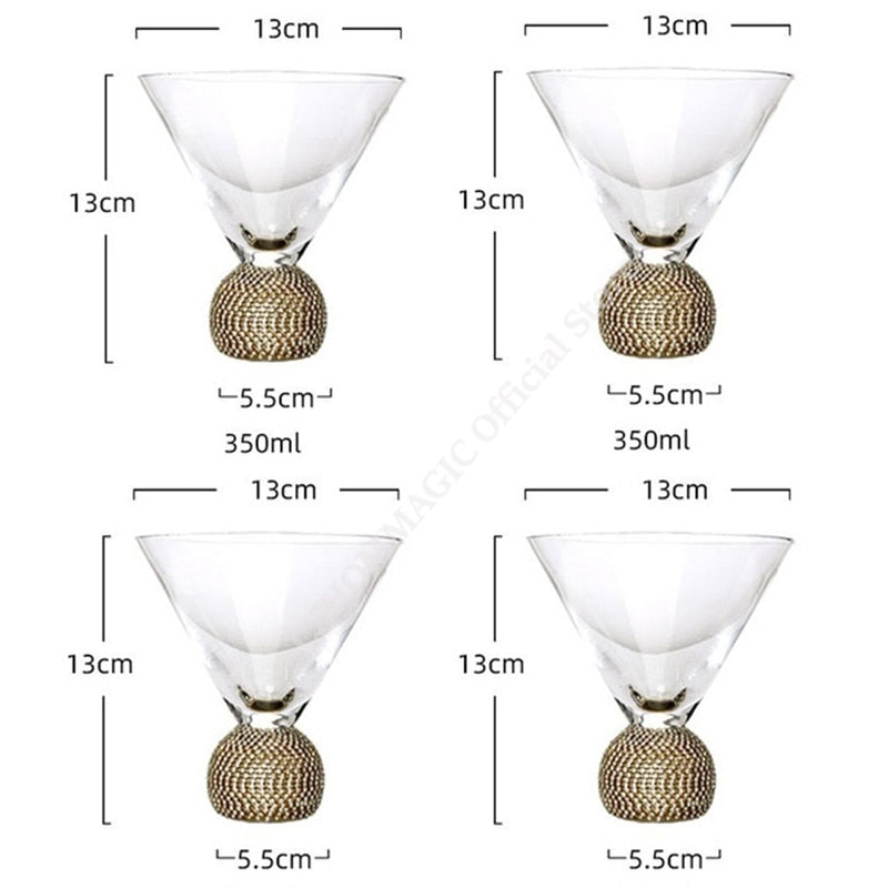 Jogo taças & copos Glamurous