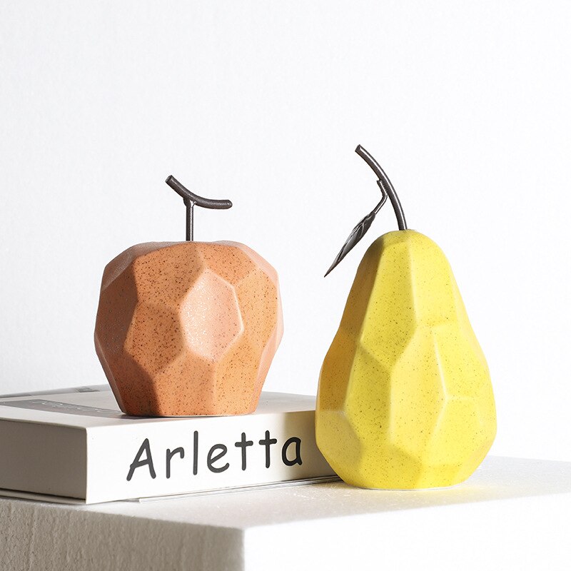 Frutas decorativas linha Nórdic - em cerâmica