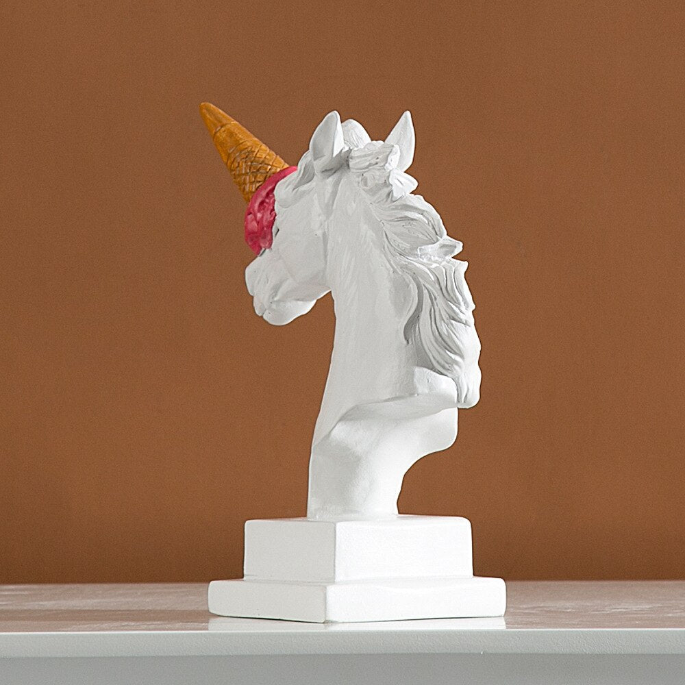 Escultura decorativa Ice cream Unicorn - pop design
