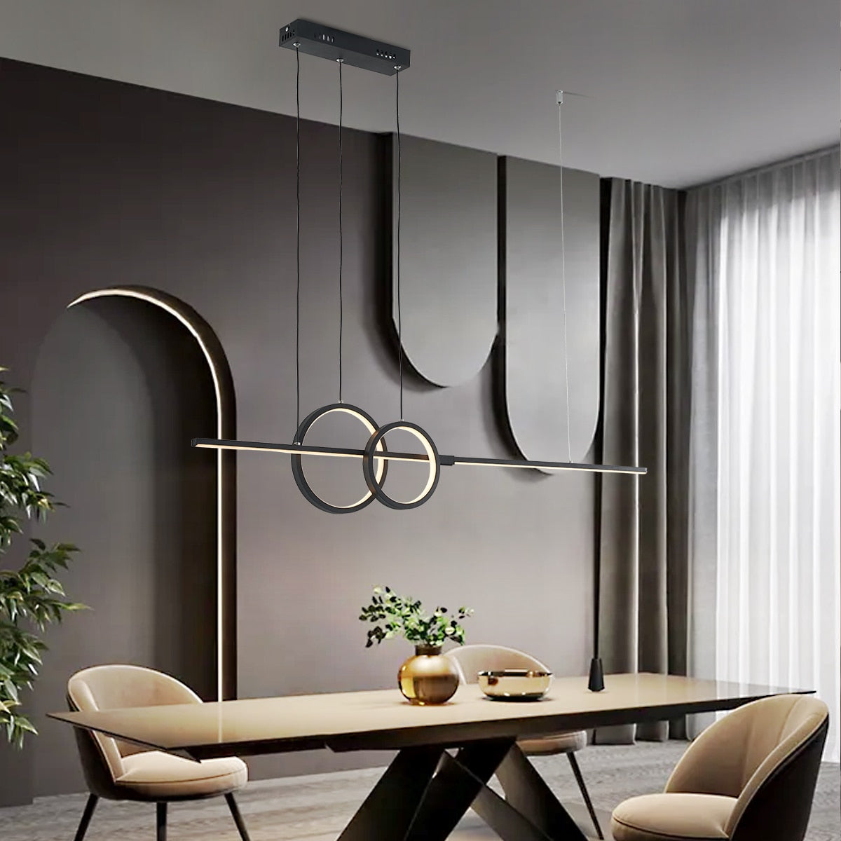 Lustre em led dimerizável Urban - design moderno
