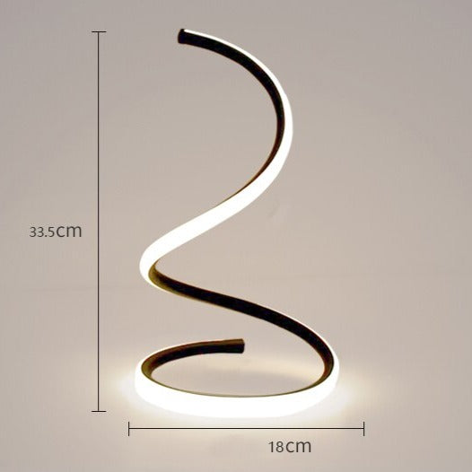 Luminária de mesa em led Curvas - 03 Cores