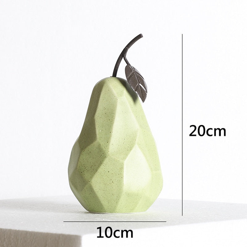 Frutas decorativas linha Nórdic - em cerâmica