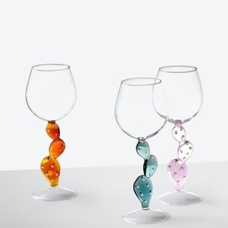 Taças em vidro Cactus - Jogo 2 ou 4pcs