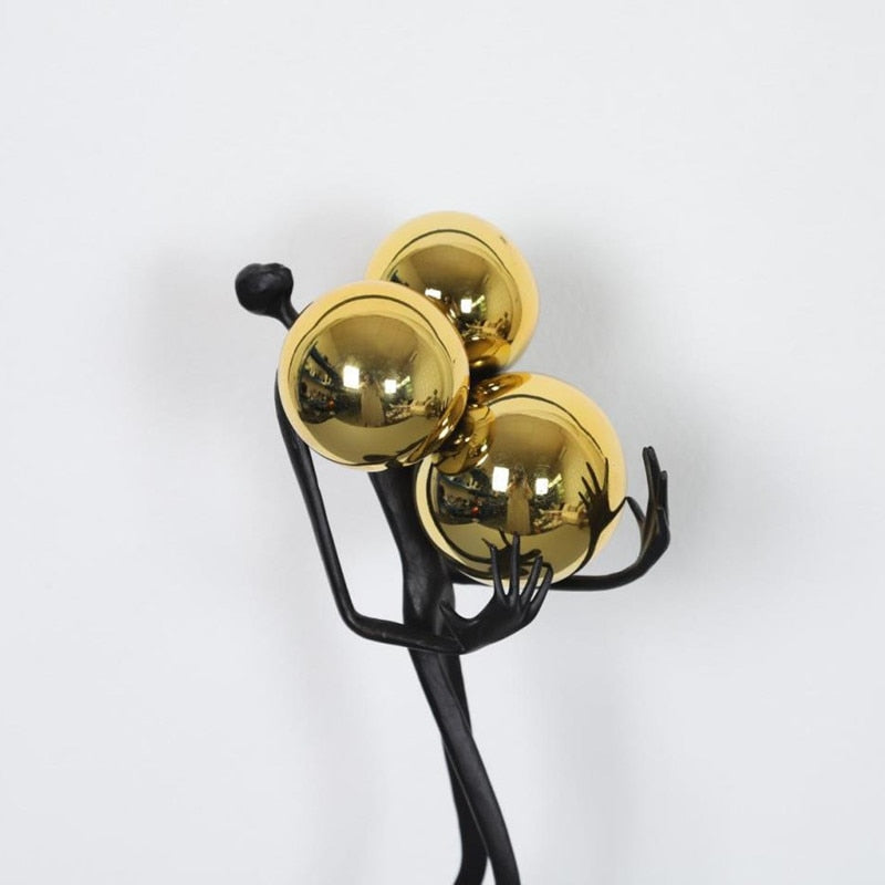 Escultura em metal Mondo - design contemporâneo