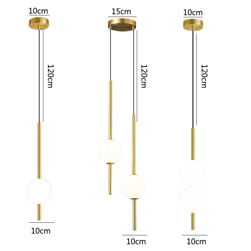 Pendentes Balls - design moderno