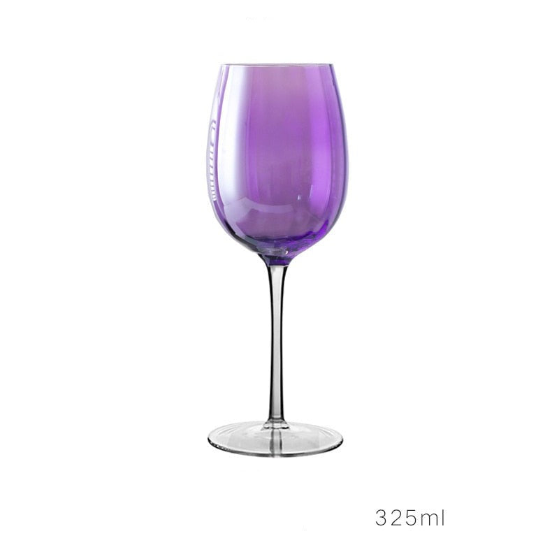 Taças em cristal perolizado Purple - Jogo 2pcs