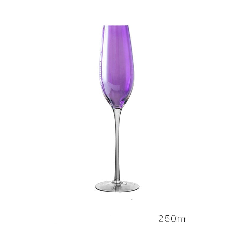 Taças em cristal perolizado Purple - Jogo 2pcs