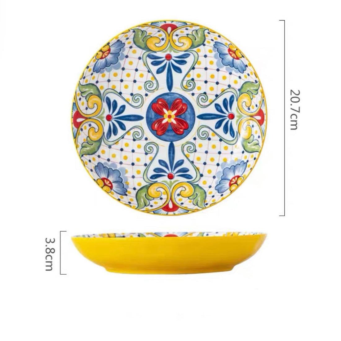 Linha italiana pintada a mão