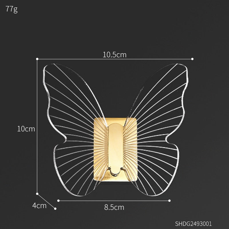 Penduradores Borboleta - Alumínio & acrílico