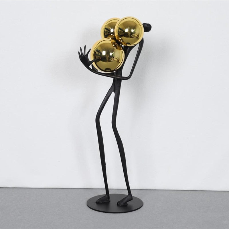 Escultura em metal Mondo - design contemporâneo