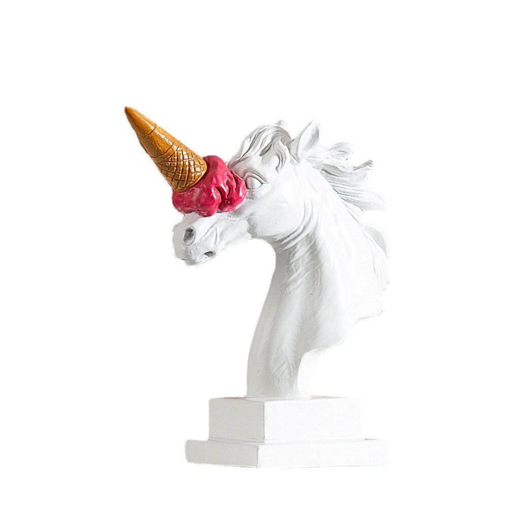 Escultura decorativa Ice cream Unicorn - pop design