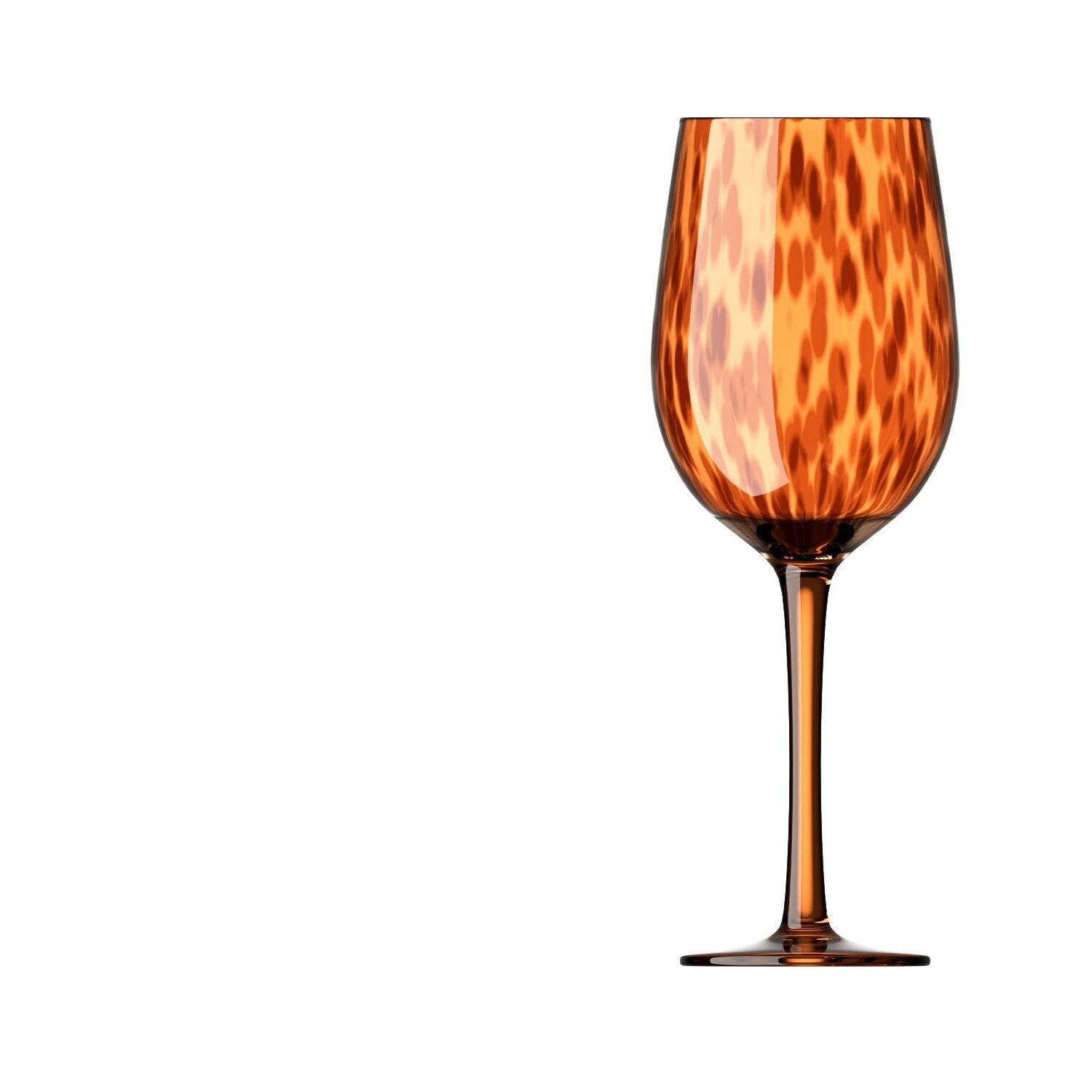 Taças em vidro leopardo - peças individuais