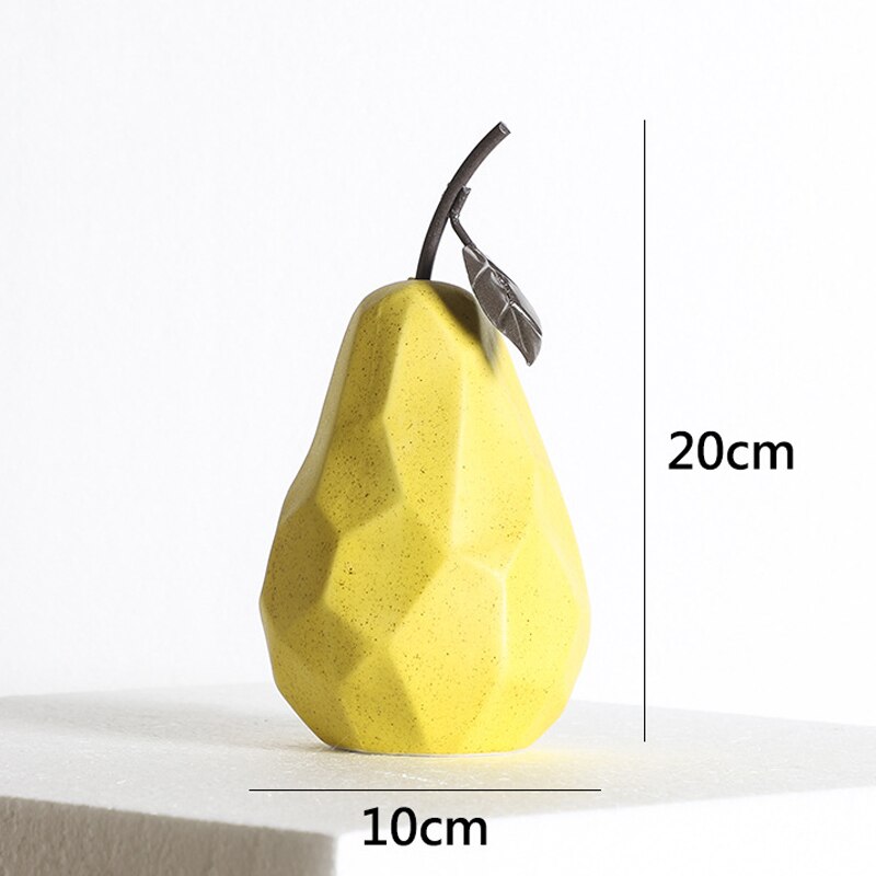 Frutas decorativas linha Nórdic - em cerâmica