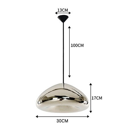 Pendentes em vidro Bean - 03 Cores