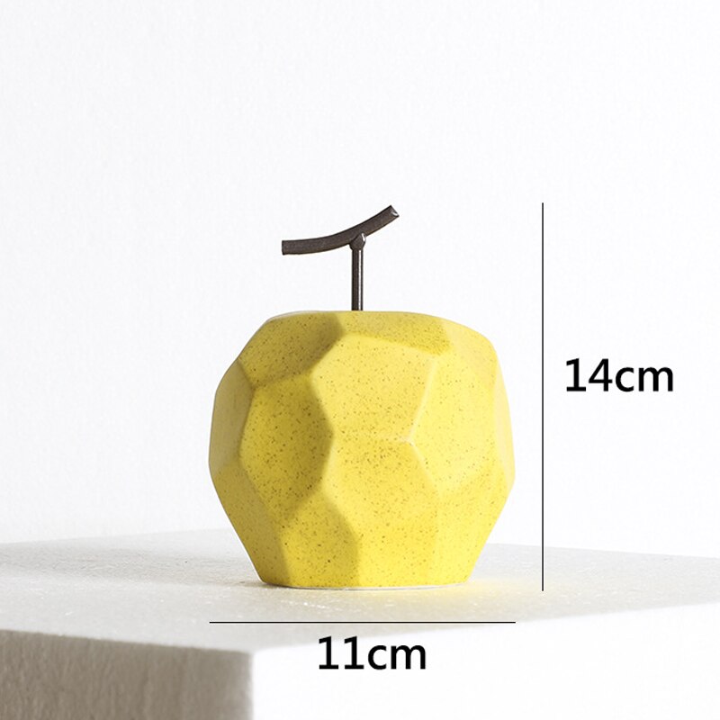 Frutas decorativas linha Nórdic - em cerâmica