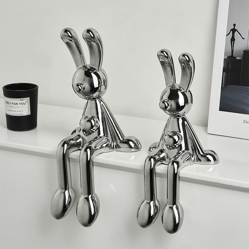 Adornos decorativos Bunny Love - design moderno criativo