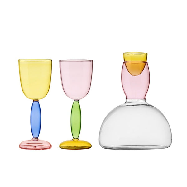 Decanter & Taças Moscato - design moderno