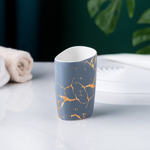 Acessórios para banheiro Marmorizado - 03 Cores