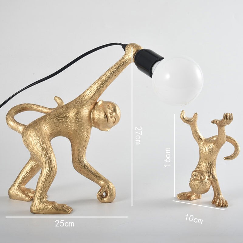 Luminária criativa 2pcs Monkey - design contemporâneo