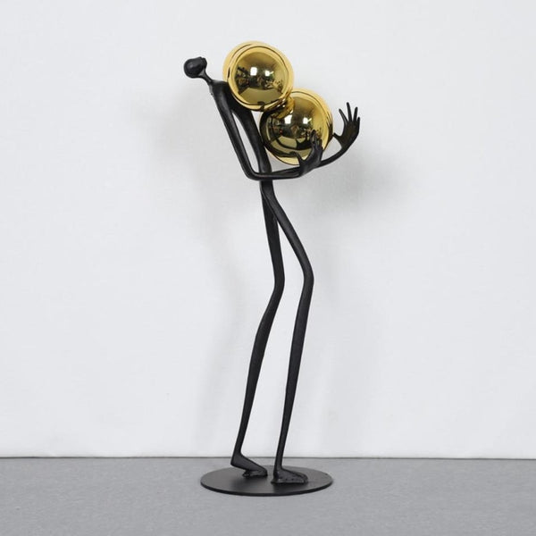 Escultura em metal Mondo - design contemporâneo