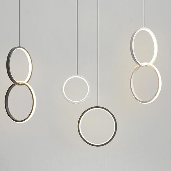 Pendentes Anel em led - design minimalista