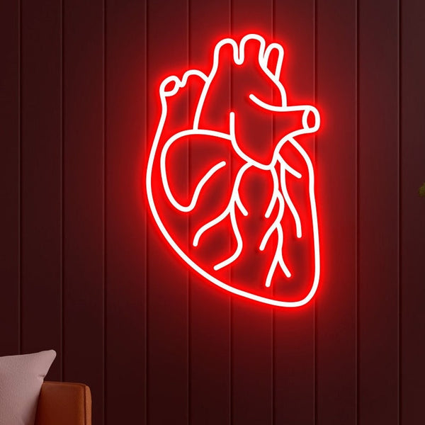 Neon contemporâneo Heart - 41cmx25cm