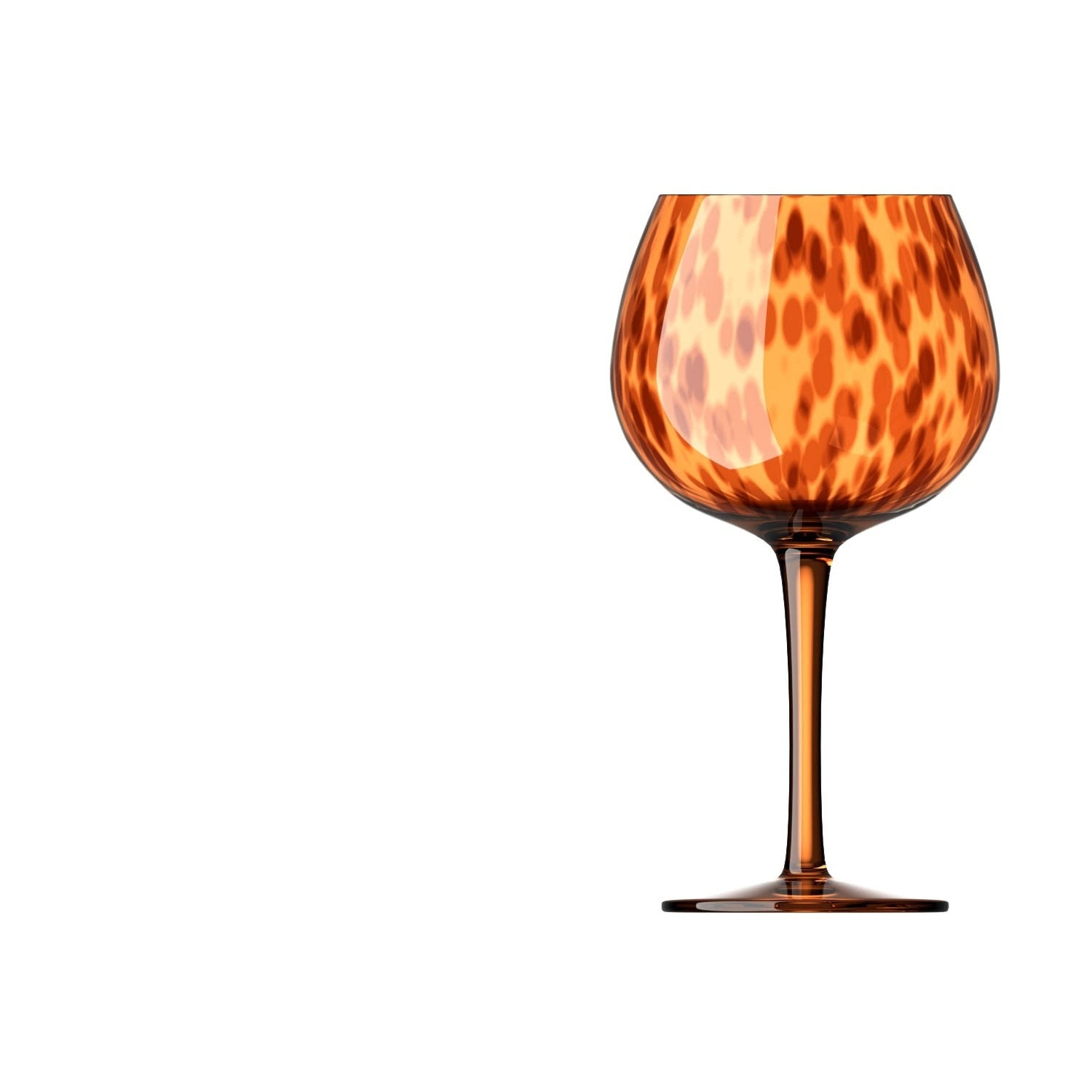 Taças em vidro leopardo - peças individuais