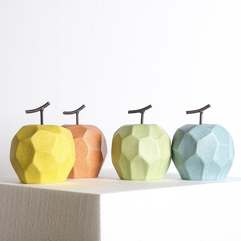 Frutas decorativas linha Nórdic - em cerâmica