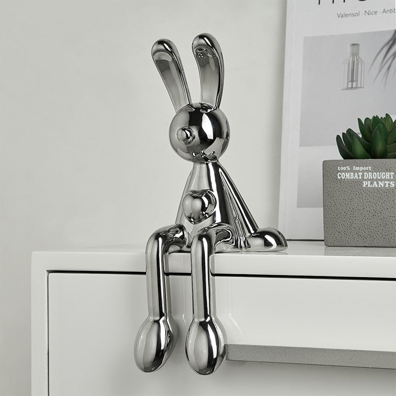 Adornos decorativos Bunny Love - design moderno criativo