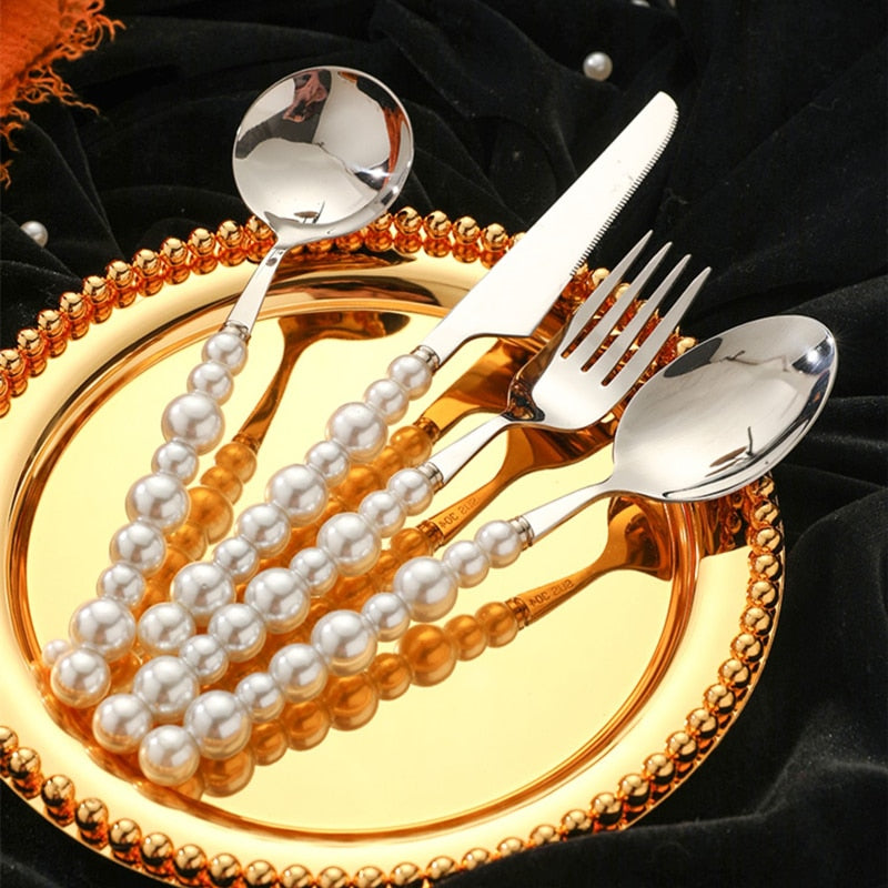 Talheres Pérola - Jogo 4pcs