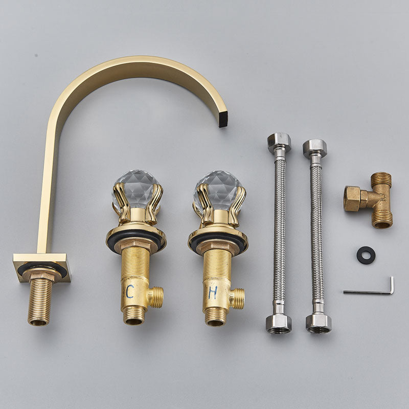 Torneira Eros com misturador em cristal - 03 Cores