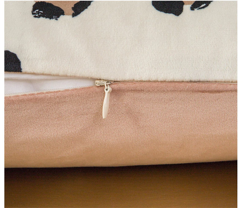 Capa para almofada Animals - Em veludo