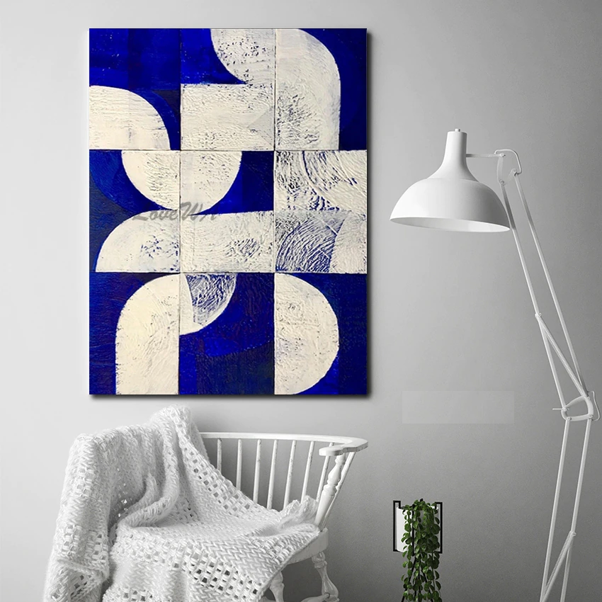 Tela Assimetria - Pintada a mão