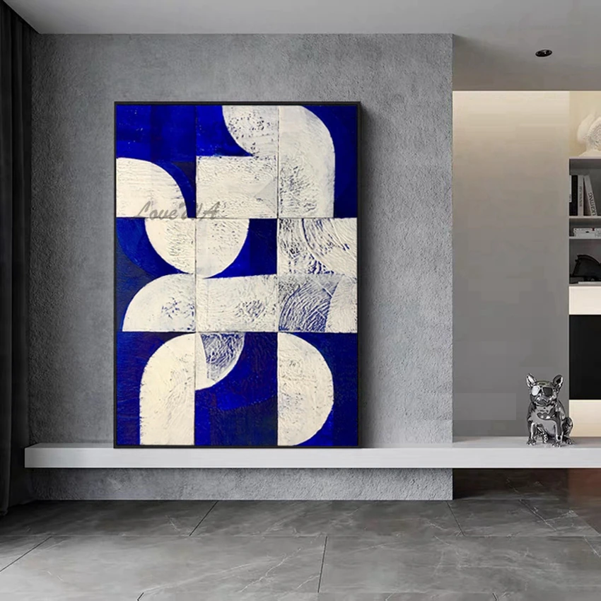 Tela Assimetria - Pintada a mão