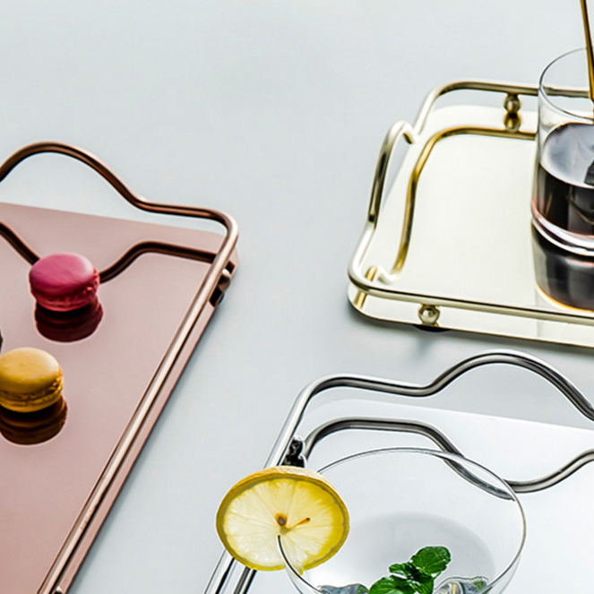 Bandeja espelhada Tray - 03 Cores