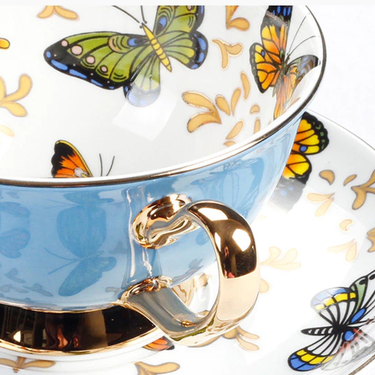Xícaras Borboletas - 05 Cores