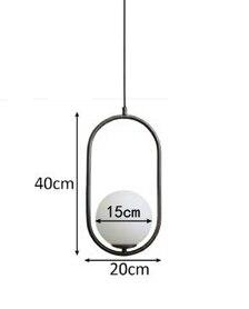 Pendentes Boutique Preto - Em Metal & Vidro