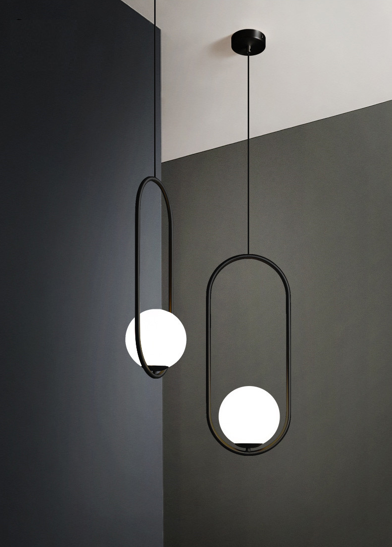 Pendentes Boutique Preto - Em Metal & Vidro