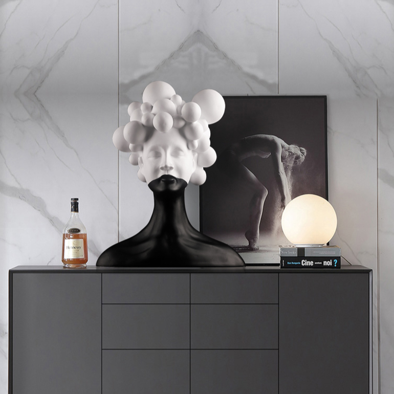 Escultura Contemporânea Bubble Hair Girl