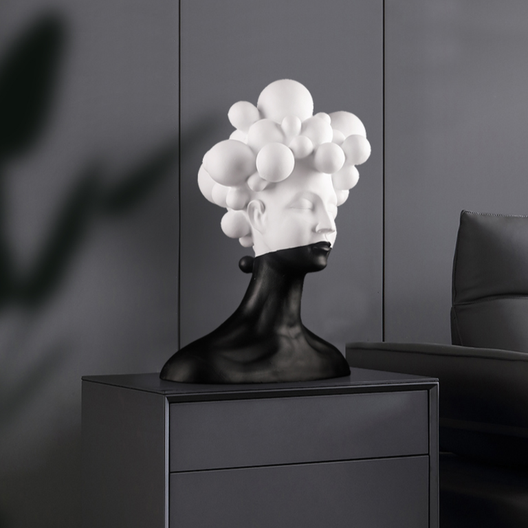 Escultura Contemporânea Bubble Hair Girl