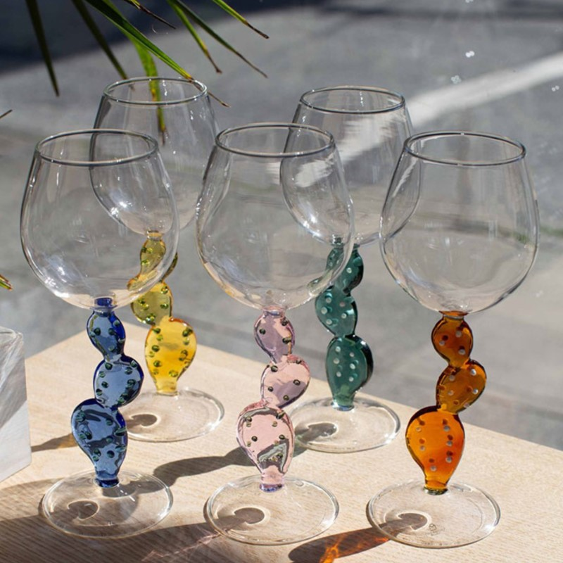 Taças em vidro Cactus - Jogo 2 ou 4pcs