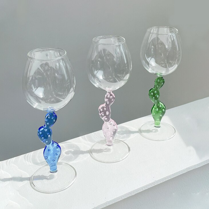 Taças em vidro Cactus - Jogo 2 ou 4pcs
