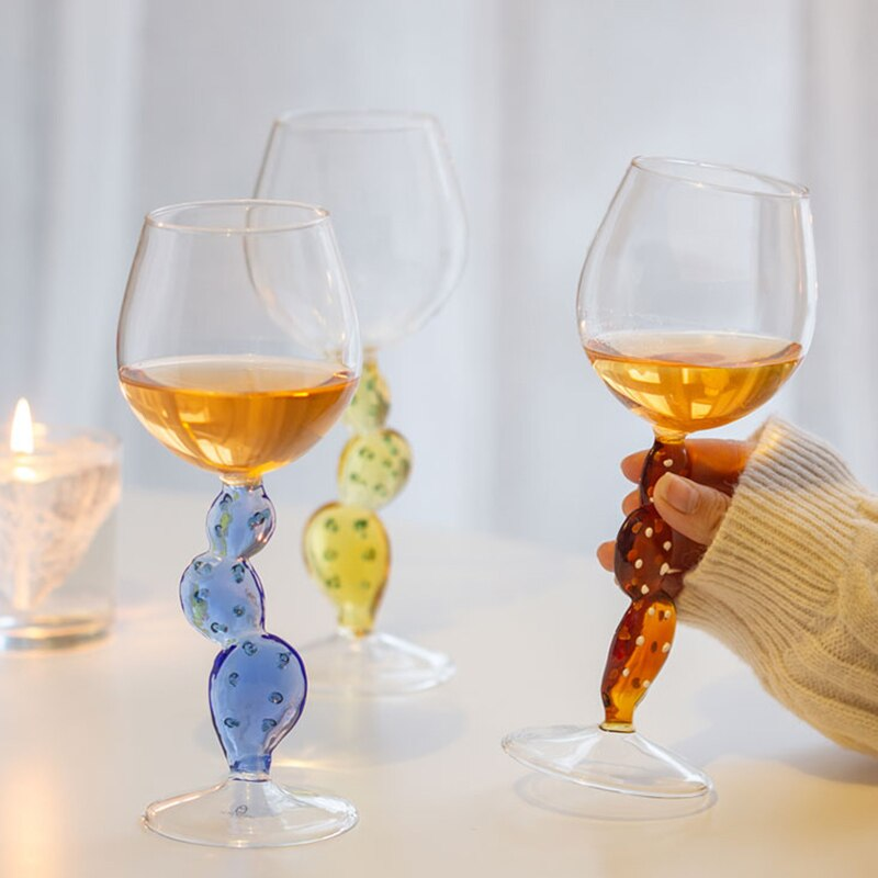 Taças em vidro Cactus - Jogo 2 ou 4pcs