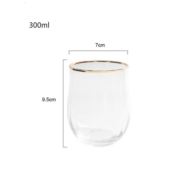 Copos & Taças Classic Luxo - Borda Gold