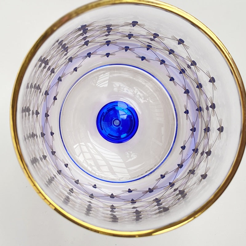 Copos luxo em cristal Azul Cobalto - 02 Modelos