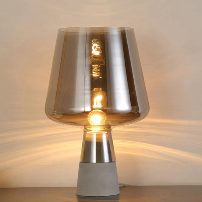 Abajur Manhattan - Concreto & Vidro