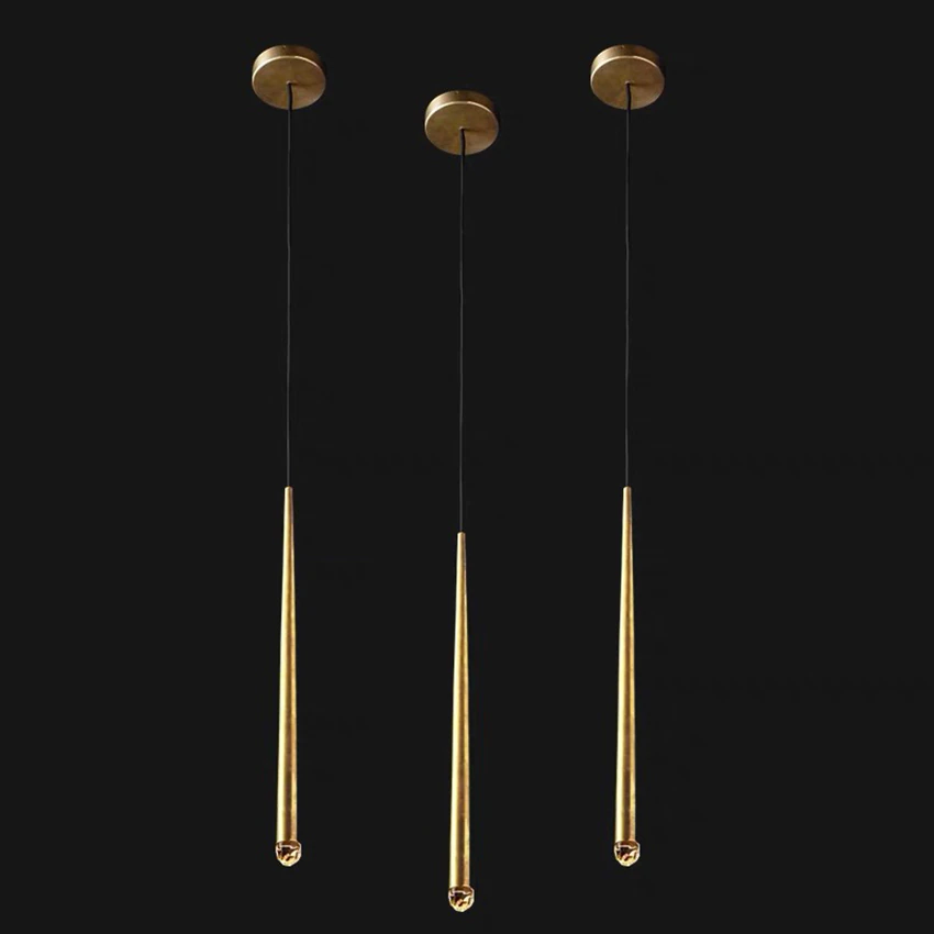 Pendentes com ponteira em Crystal - moderno e sofisticado