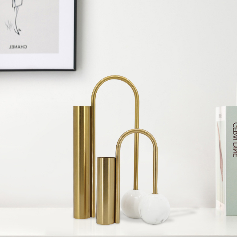 Vasos Dalton - Em Metal & Mármore