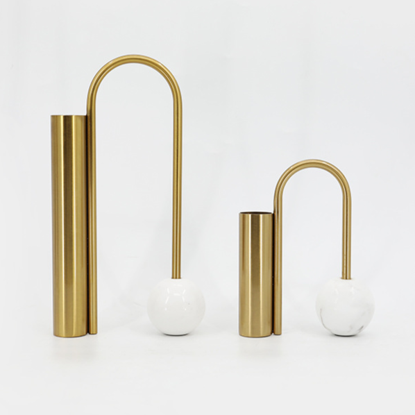 Vasos Dalton - Em Metal & Mármore