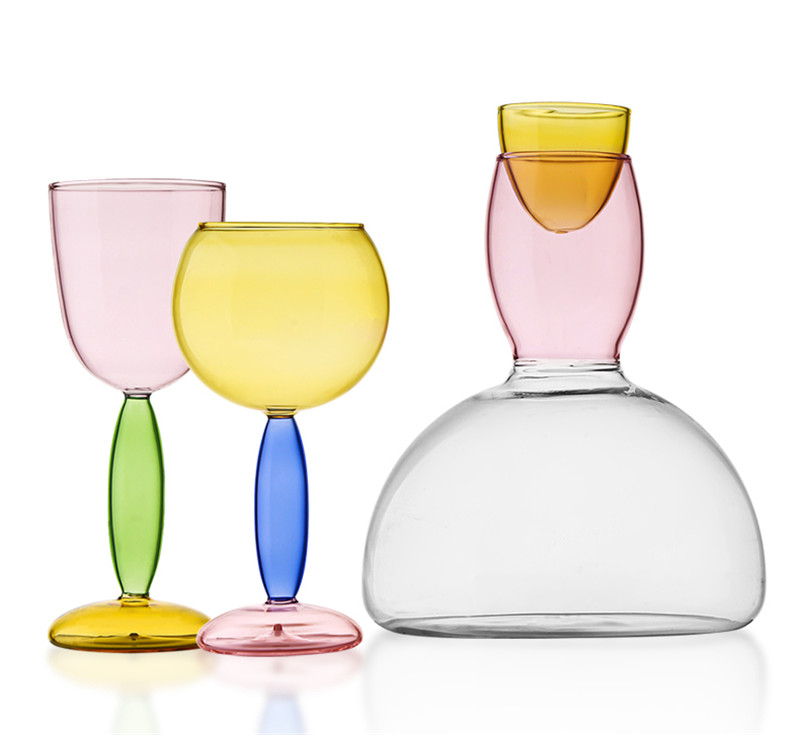 Decanter & Taças Moscato - design moderno